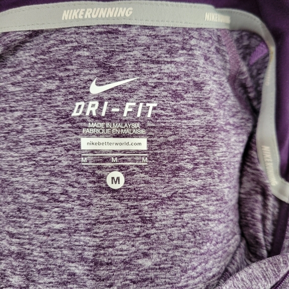 Nike Dri fit long sleeve purple workout sweatshirt Size M - Picture 4 of 7